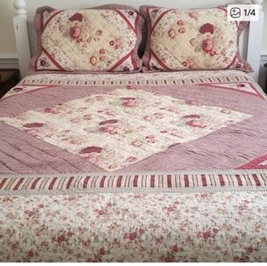 Waverly Garden Room Cottage Queen Quilt Only Farmhouse Vintage